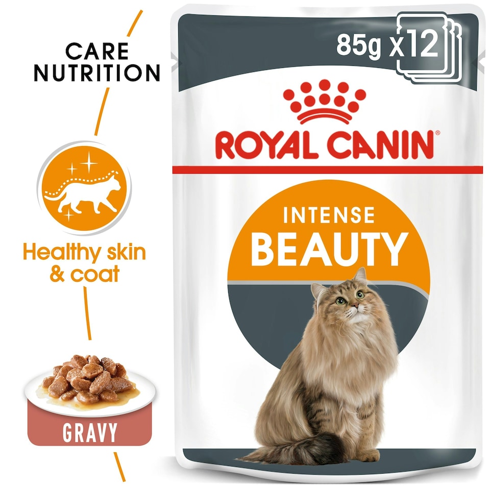 image 1 of ROYAL CANIN® Intense Beauty Care Adult Wet Cat Food N/A | Size: 12 x 85g
Texture: Jelly