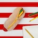 image 8 of Suck UK Plush Hot Dog Case - Fun Zipper Storage Pouch