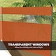 image 5 of Outsunny Camping Windbreaks with Clear Windows and Carry Bag | Orange | Orange | 440 x 140 cm