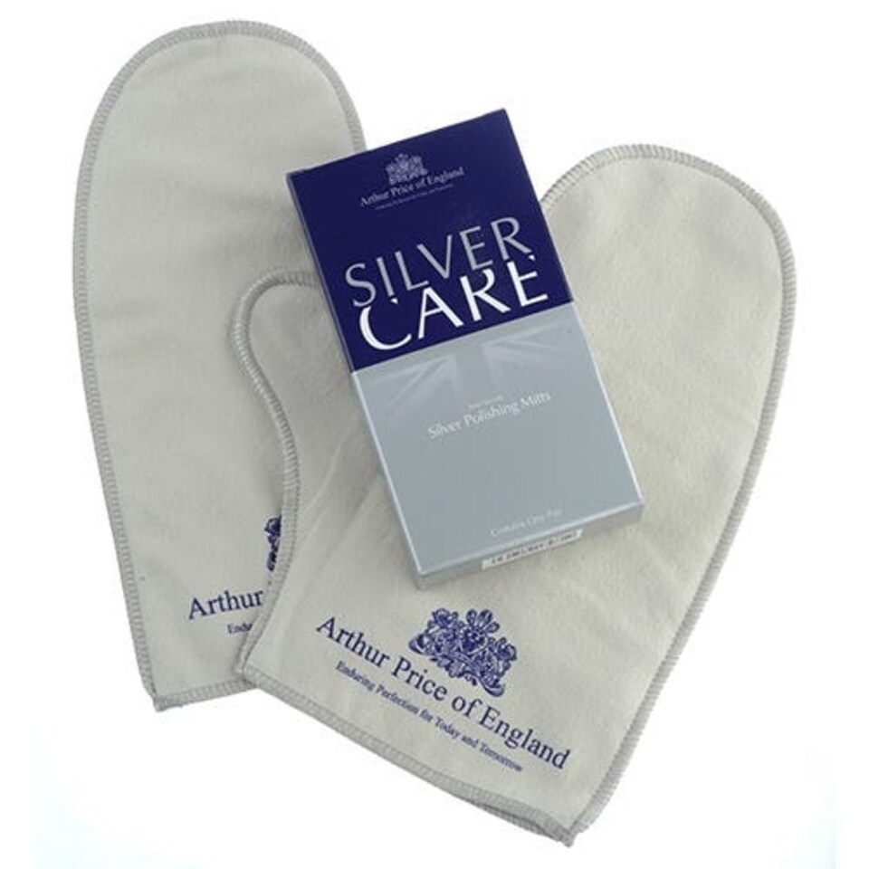 Arthur Price Silver-Care Pair Of Impregnated Silver Polishing Mitts