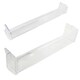 image 6 of SPARES2GO Upper Lower Door Shelf for CDA BC2763/0 BK2963FA/0 BK3163/0 BK3163FA/0 FW852/0 FW872/0 Fridge Freezer Clear