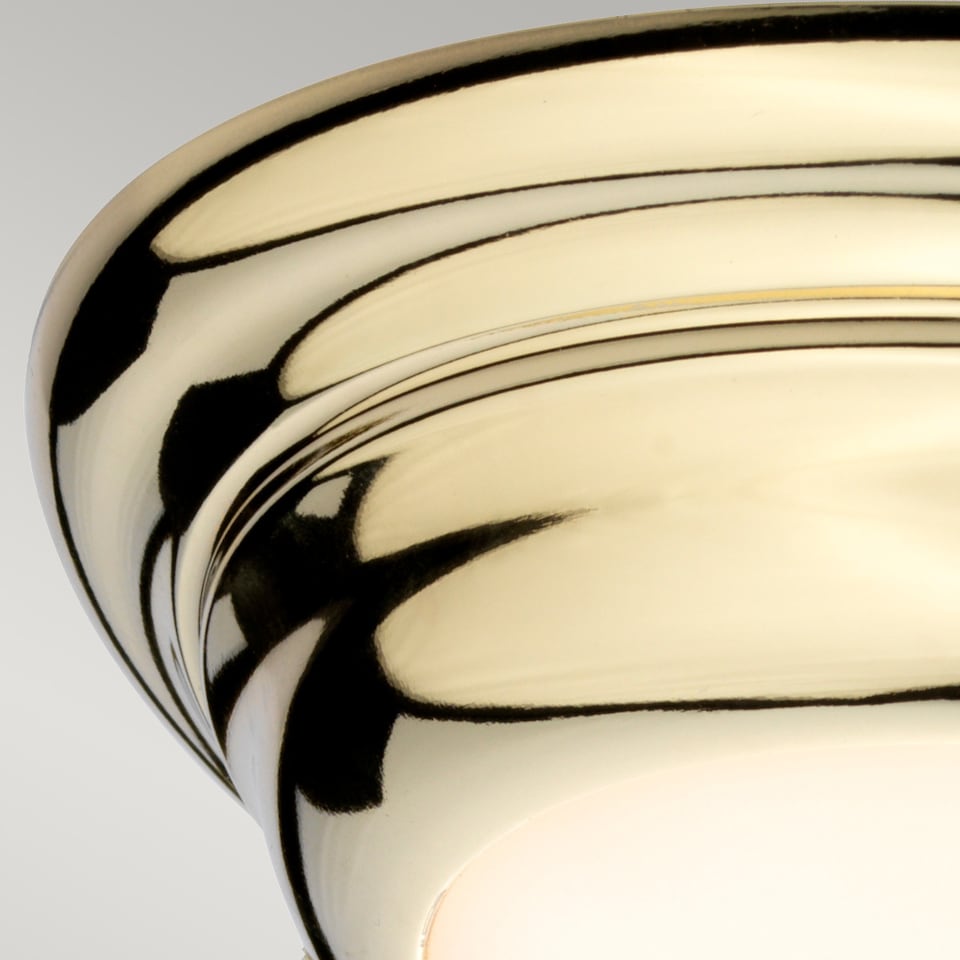 image 1 of Welland 1 Light Mini LED Flush Light - Polished Brass