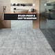 image 9 of NOVECRAFTO Vinyl Floor Tiles Self Adhesive – 12x12in Peel and Stick Flooring for Kitchen, Bathroom & Living Room – Grey Granite Effect Design Grey | 2.79 sqm