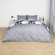 image 3 of OHS Mason Retro Geometric Reversible Print Duvet Cover and Pillowcase Bedding Set, Single - Black/White