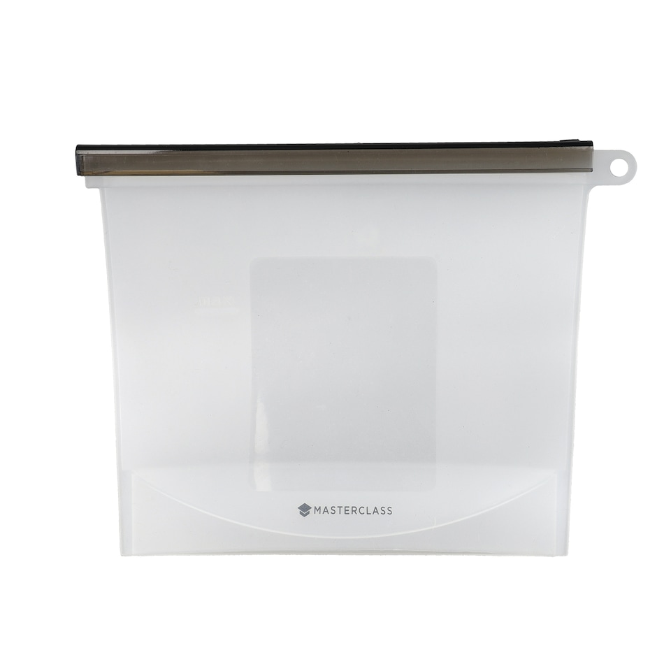 image 1 of MasterClass Food Storage Bag Clear Silicone 1L