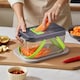 image 2 of Living and Home 22-in-1 Multi-Functional Kitchen Vegetable Chopper & Food Prep Set | Grey
