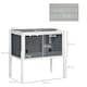 image 7 of PawHut Wooden Hamster Cage for Dwarf Hamsters, Gerbils, Rutin Chicken w/ Shelf