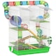 image 6 of PawHut 5 Tiers Hamster Cage Animal Travel Carrier Habitat, Green
