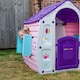 image 3 of 1.09m Purple Kids Indoor Outdoor Plastic Wendy House Unicorn Magical Playhouse