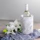 image 5 of Argon Tableware Marble Wine Bottle Cooler - 13cm - Grey | Grey | Grey