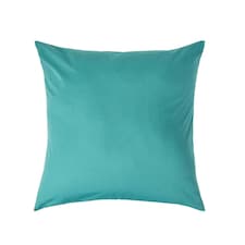 Homescapes Teal European Size Egyptian Cotton Pillowcase 200 TC - 60 x 60 cm | Blue