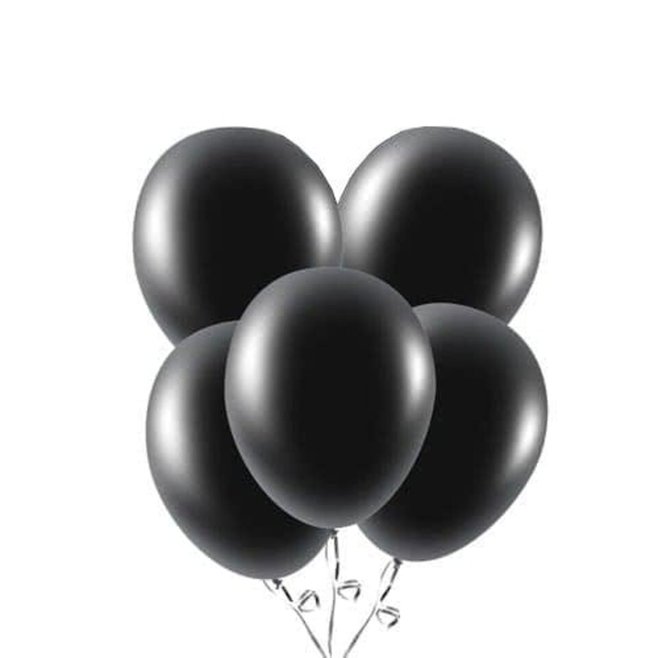 Black Biodegradable Latex Balloons 23cm / 9 in - Pack of 20 Black