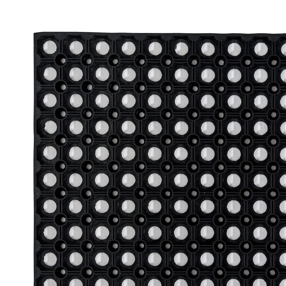 image 1 of Hometex All Seasons Outdoor Entrance Mat - 80 x 120cm. Black