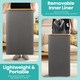 image 4 of 100L Foldable Laundry Hamper with Lid, Collapsible Clothes Basket