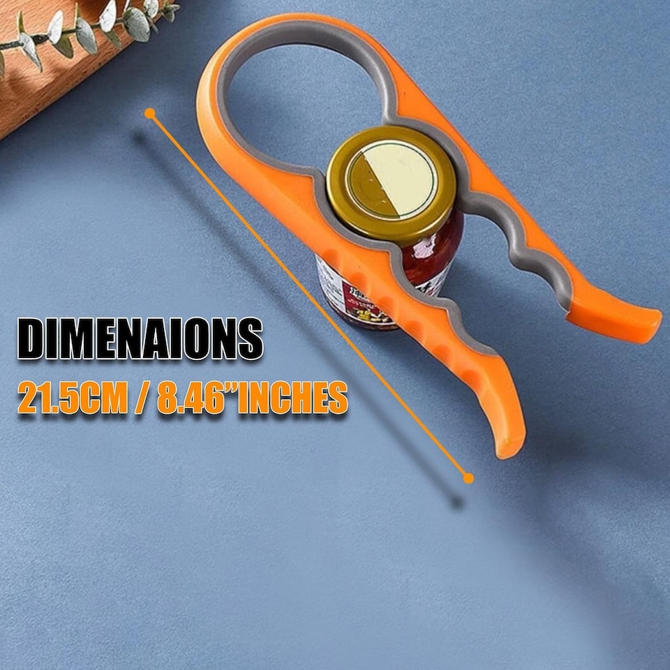 image 1 of 6Pcs Kitchen Storage Canister Jars with Can Opener Airtight Bamboo Lid Tea Coffee Sugar Bread Tins Set