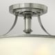 image 2 of Truman 3 Light Semi Flush Ceiling Light Antique Nickel, E27