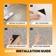 image 8 of NOVECRAFTO Self Adhesive Vinyl Floor Tiles 45x45cm Carpet Effect Peel and Stick