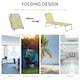 image 6 of Outsunny Camping Cot Picnic Sun Lounger Portable Folding Chaise Chair Patio