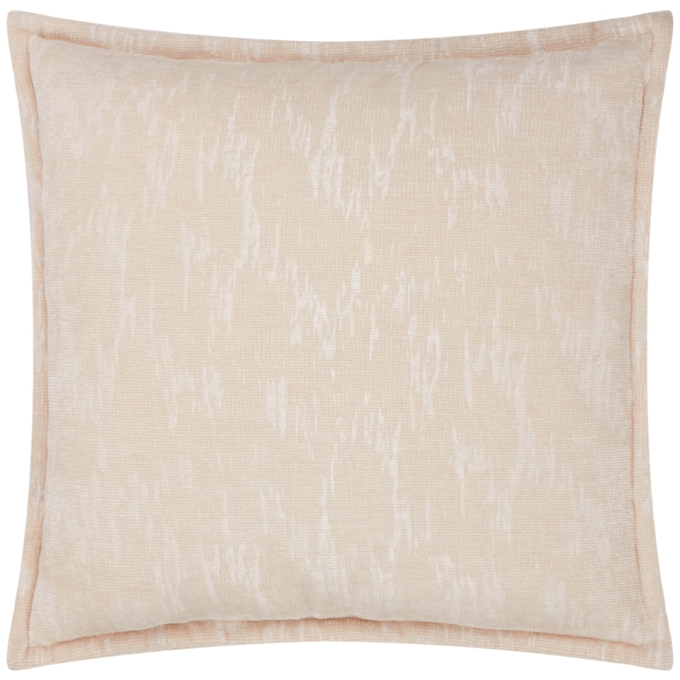 image 1 of Paoletti Aurelio Chenille Jacquard Polyester Filled Cushion, Ivory
