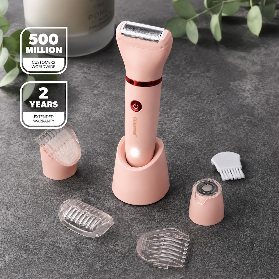 image 1 of GEEPAS 3-in-1 Waterproof Lady Shaver Set