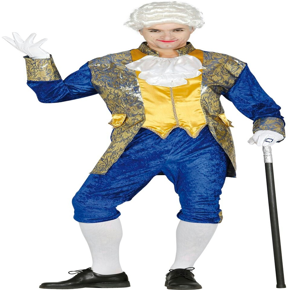 image 1 of Fancy Dress Adult Blue Marquis - M