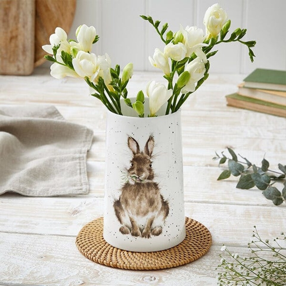 image 1 of Wrendale Designs 'Daisy' Rabbit Vase
