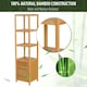 image 5 of HOMCOM 140 cm Storage Unit Freestanding Cabinet w/ 3 Shelves