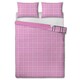 image 3 of Clueless Ugh As If! Icon Duvet Cover Set - Pink/White - Single Pink | Single