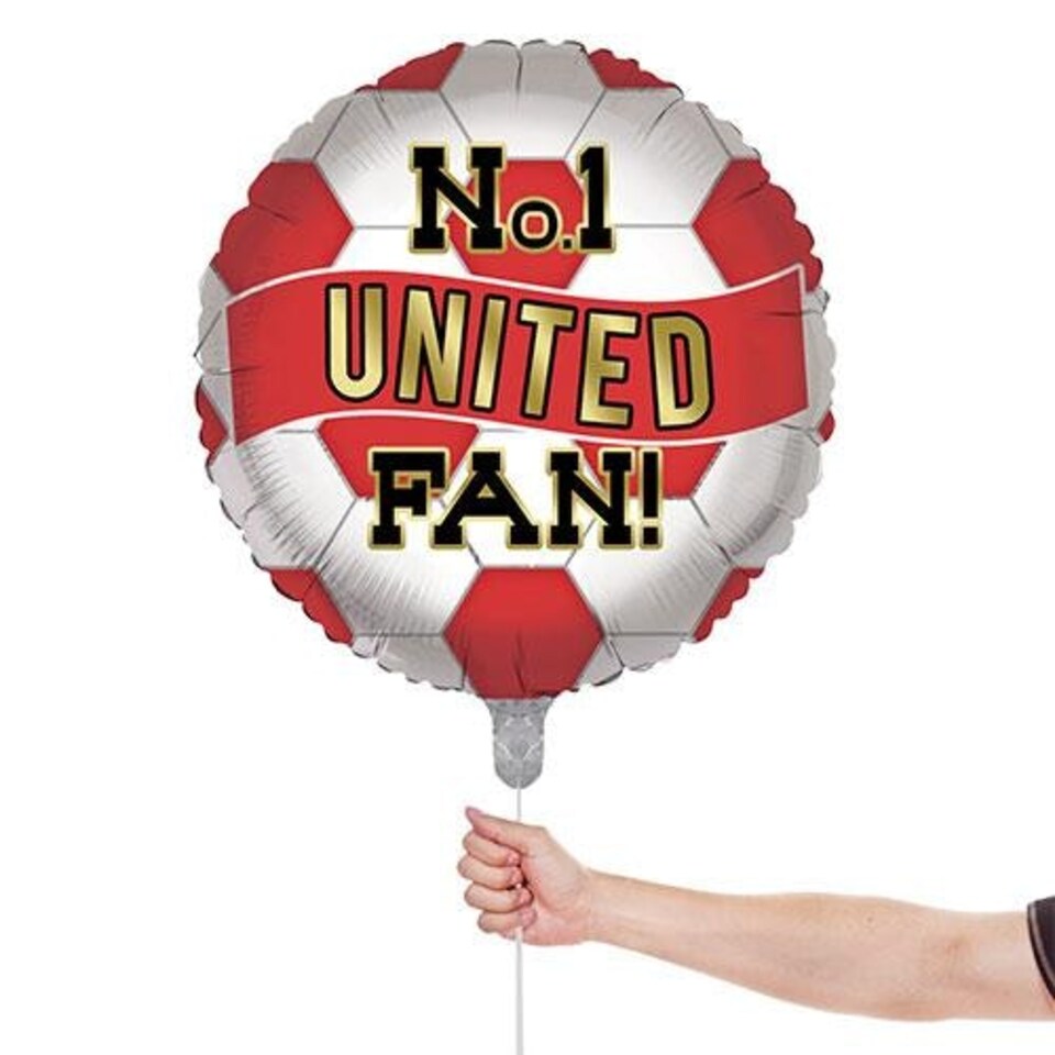 image 1 of No. 1 United Fan Football Round Foil Helium Balloon 46cm / 18 in Multi