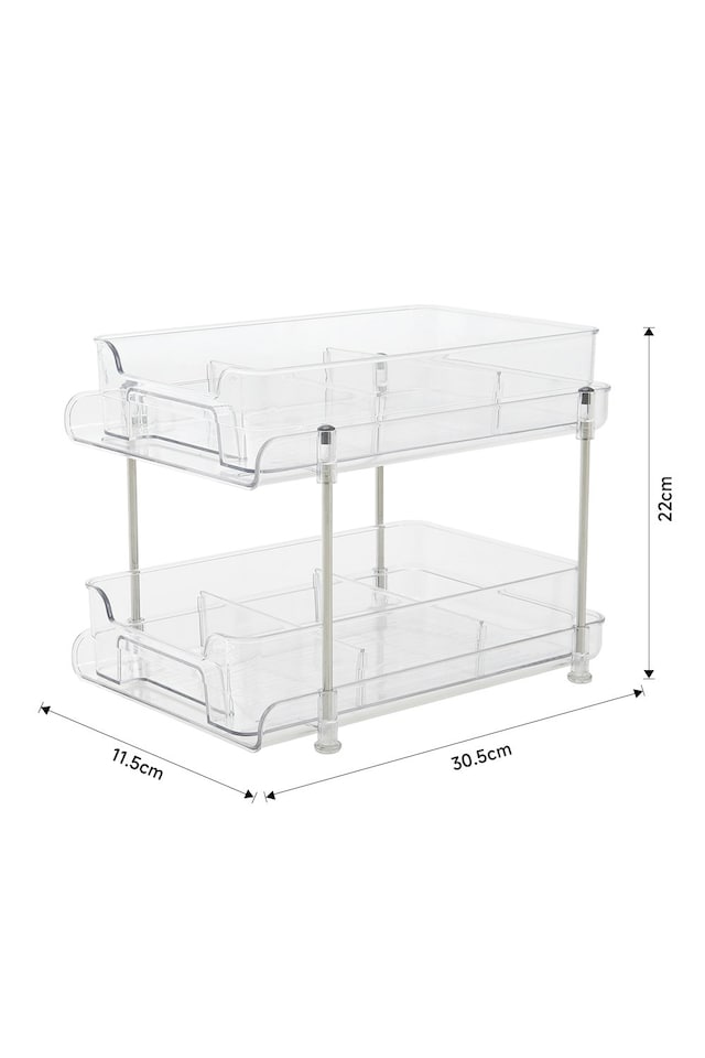 image 1 of Living and Home 2-Tier Multi-Functional Organizer | Multi