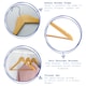 image 2 of Harbour Housewares Wooden Children's Hangers - White - Pack of 10
