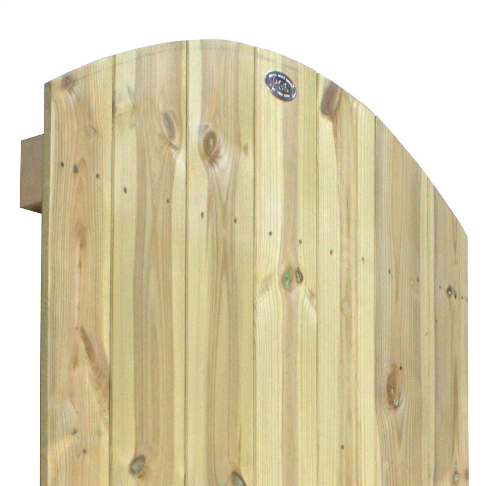 image 1 of Arch Top Wooden Garden Gate 6ft x 2.5ft Tongue & Groove Semi-Braced Treated Door