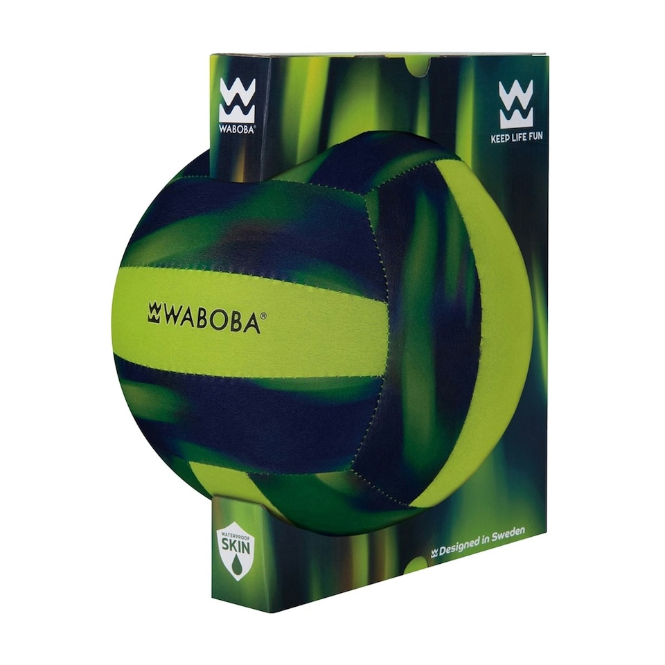 image 1 of Waboba Small Beach Volleyball - Green/Neon - 3