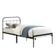 image 1 of Aldbury Modern Traditional Style Black Metal Bed Frame (Single)