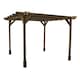 image 1 of Double Premium Pergola - Wood - L240 x W480 x H270 cm - Rustic Brown