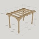 image 5 of Double Premium Pergola - Wood - L180 x W360 x H270 cm - Light Green