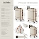 image 6 of Suitcase Set Madison -  13-piece, 3 suitcases, packing cubes, TSA lock | Cream | cream | 1