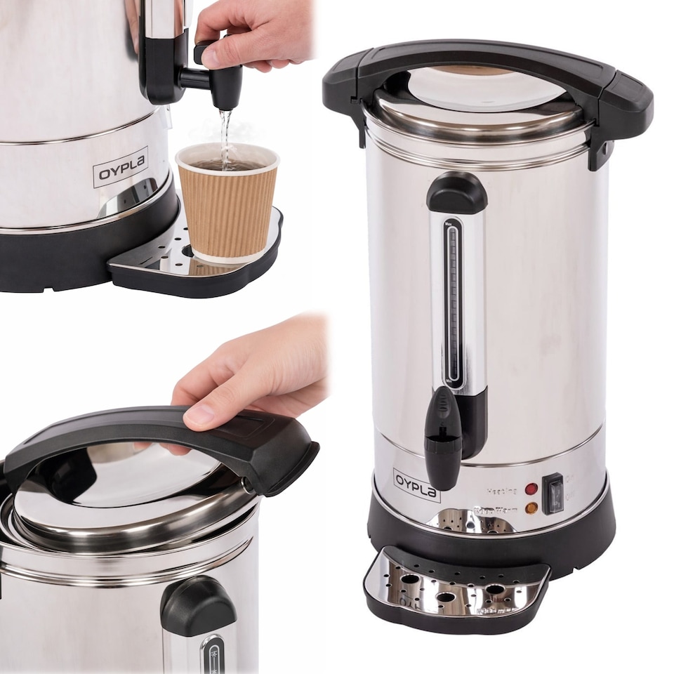 image 1 of 10L Catering Hot Water Boiler Tea Urn Coffee