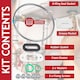 image 2 of SPARES2GO Boiler Burner Seal Gasket Kit for Vaillant ecoMAX ecoTEC Pro Plus VU VUW Heat Exchanger Door Sealing Set (0020025929)