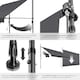 image 5 of Awning with hand crank - pressure fitted , height adjustable | Black | black/grey | 400 x 180 cm | 1