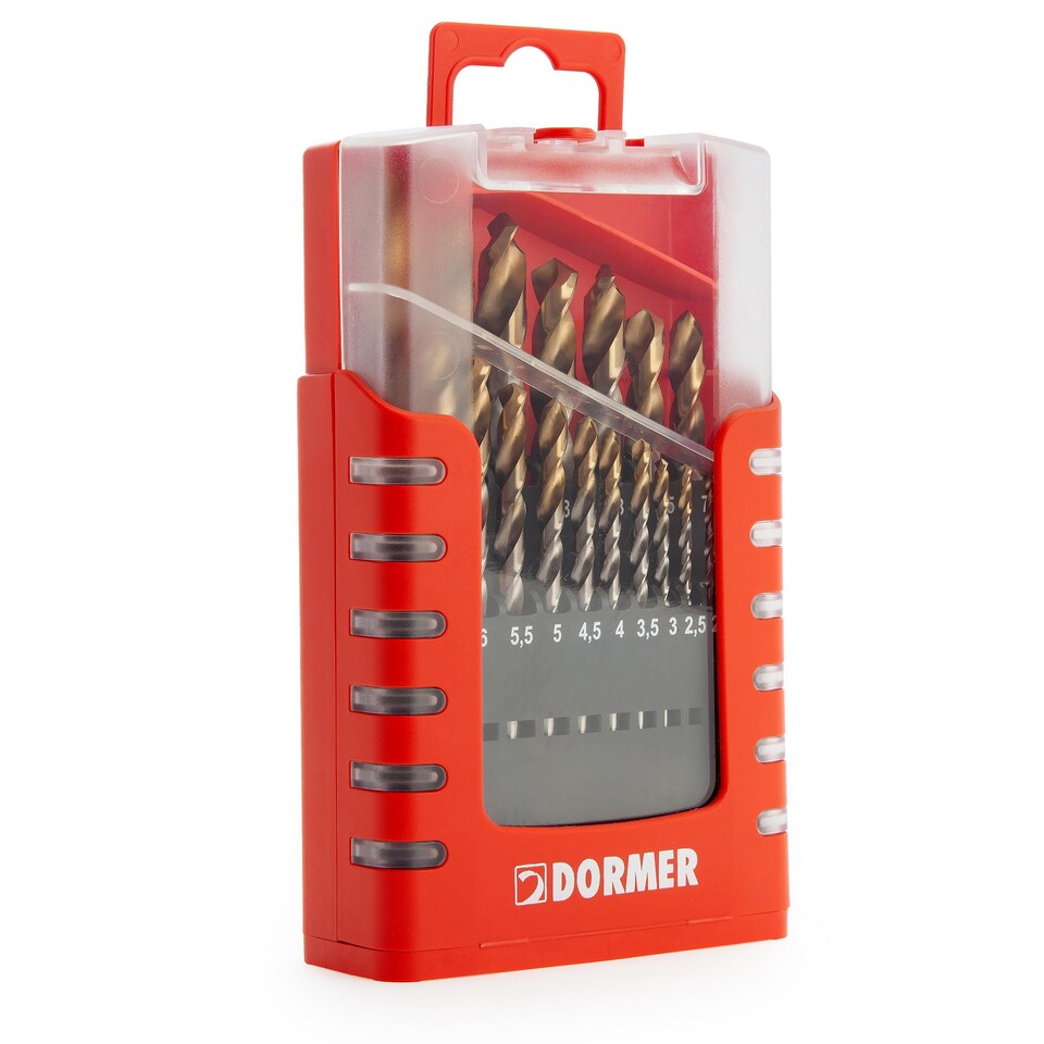 image 1 of Dormer anium Coated HSS Drill Bit Set (Pack of 19) | Gold | Gold | One Size | 1