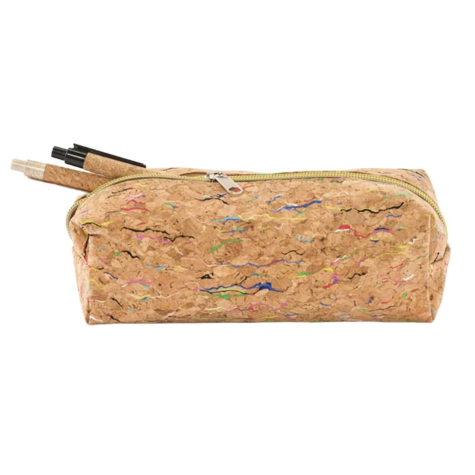 image 1 of MidOcean Corchaso Cork Pencil Case - Beige - One Size Brown