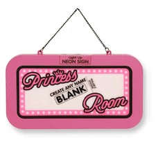History & Heraldry Light Up Neon Name Sign -Princess (Blank)