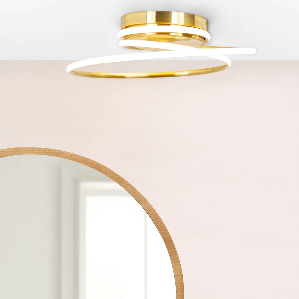 image 1 of BHS Pei LED Ceiling Light | Gold | Satin Brass | 1
