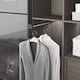 image 1 of FittingsCo, Bedroom Pullout Clothing Rack, Anthracite Aluminium with Soft Close
