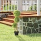 image 7 of HOMCOM Potted Artificial Plants Boxwood Ball Topiary Trees Indoor Outdoor, 90cm