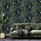 image 3 of Holden Décor Outside In Jungle Paradise Wallpaper - Navy - One Size Blue