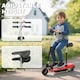 image 8 of HOMCOM Folding Ride on Powered Scooter w Warning Bell for Age 6-14 Years | Red | Black and Red