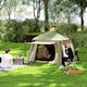 image 10 of Outsunny Inflatable Camping Tent, Easy Setup 2 Man Tent, Brown 