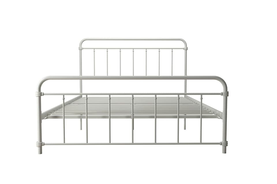 image 1 of Wallace Metal Bed White, Double